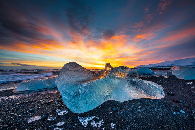 Diamond beach in Iceland