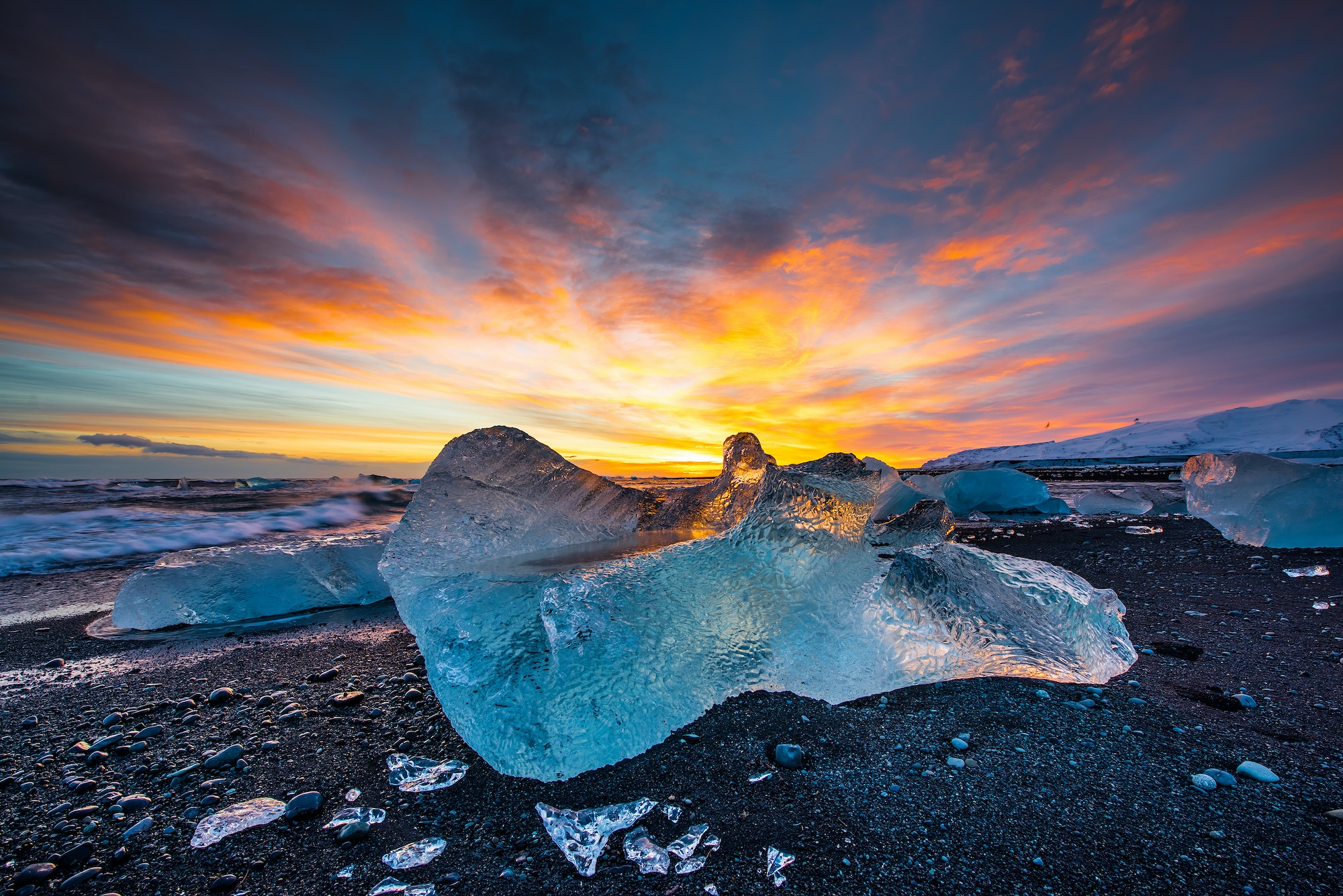 Diamond beach in Iceland